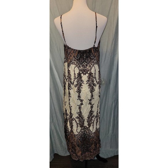 Maxi Dress 1xl boho brown and cream - Picture 3 of 3